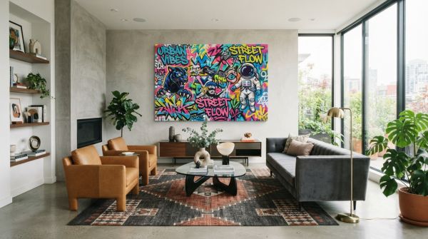 Décorez votre intérieur avec style : tableau street art